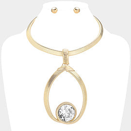 Gemstone drop set
