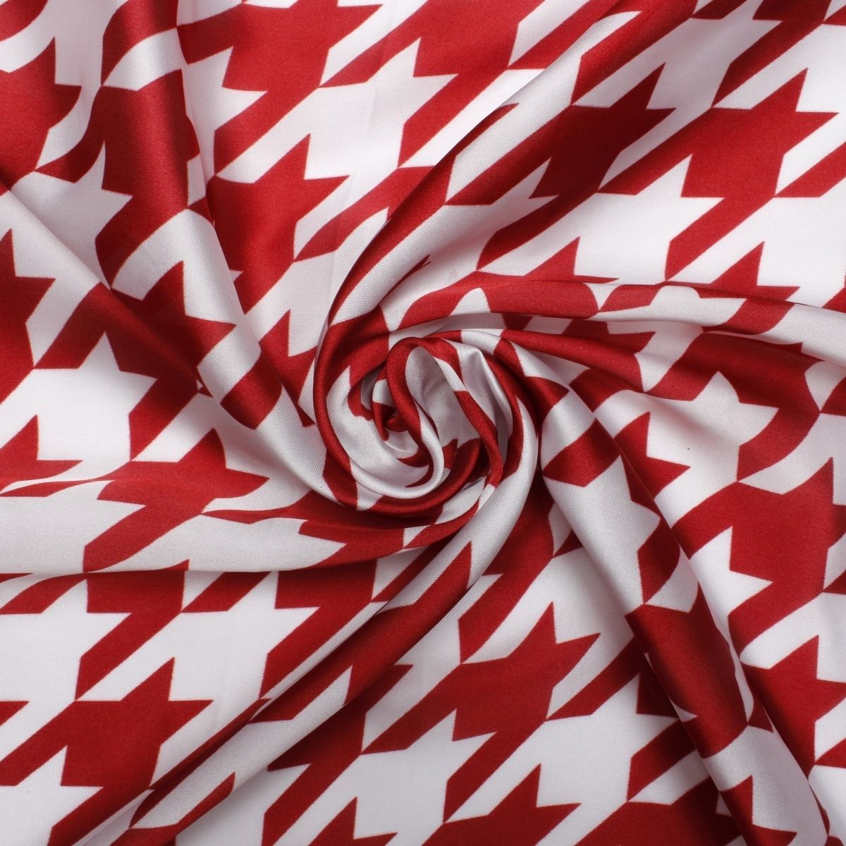 DST Red White Houndstooth Square Sorority Scarf