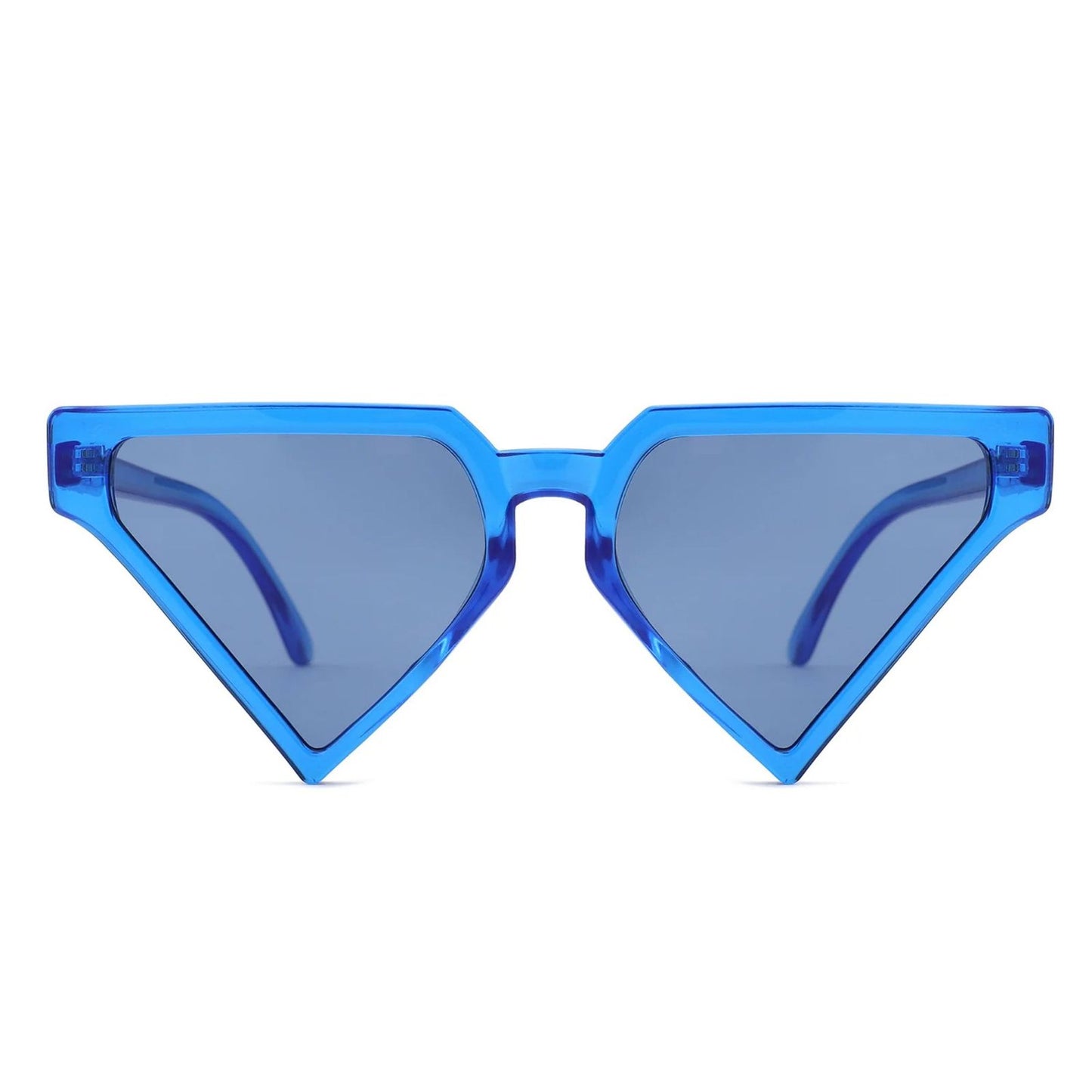 Sunglasses Blue Triangle Pointed for Women
