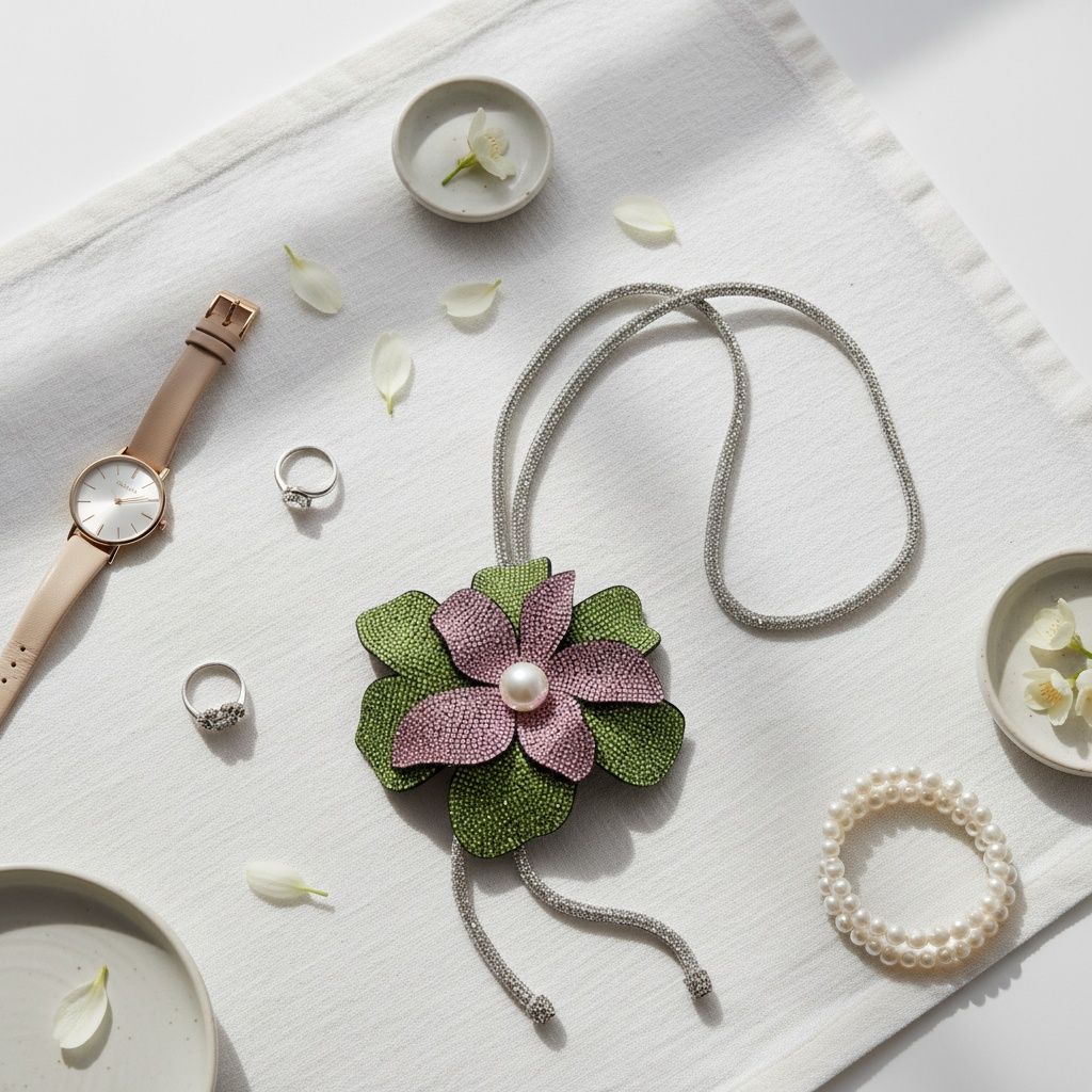 Long Y Brilliant AKA Blooming Flower Necklace