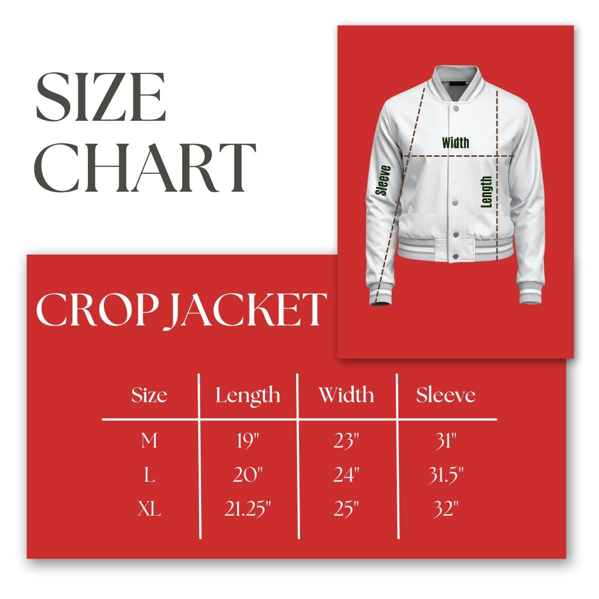 DST Greek Apparel M Cropped Satin Varsity Jacket