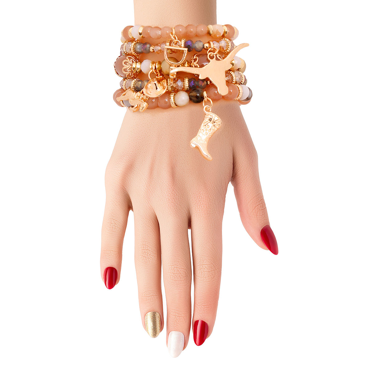 Brown Bead Cowgirl Bracelets