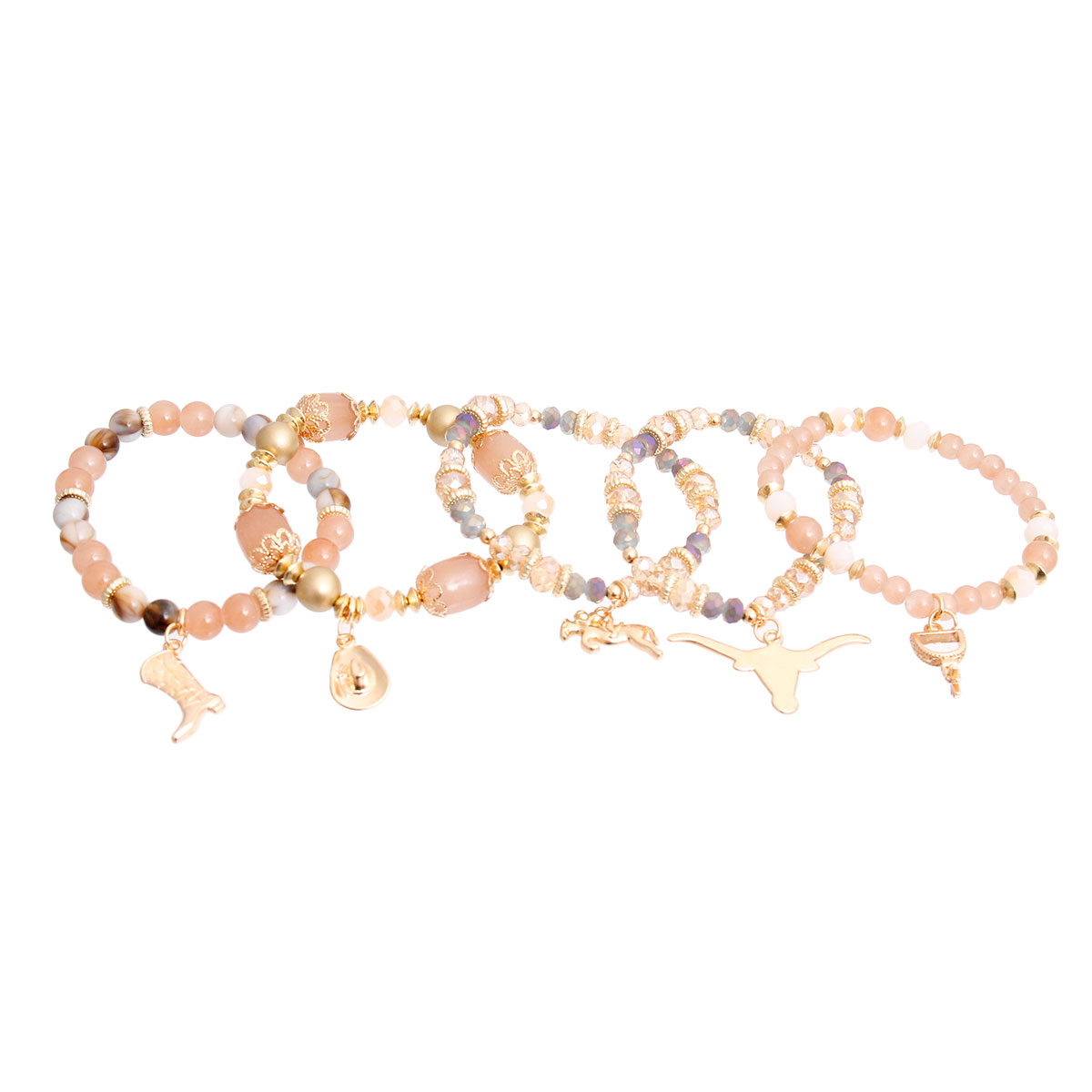 Brown Bead Cowgirl Bracelets