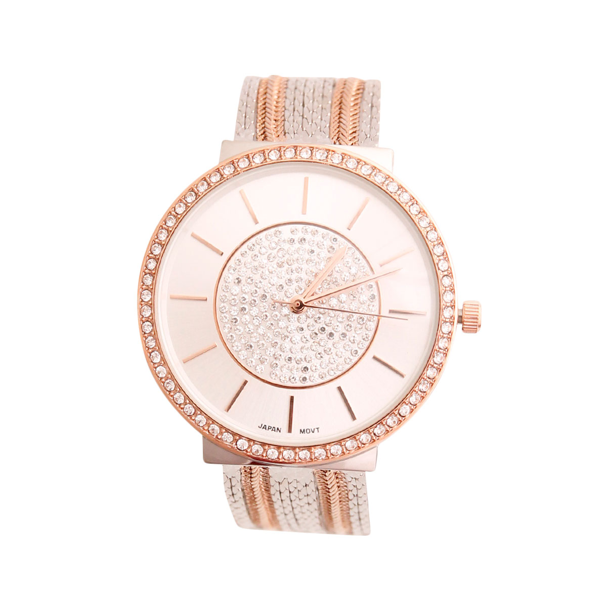 Two Tone Multi Chain Watch