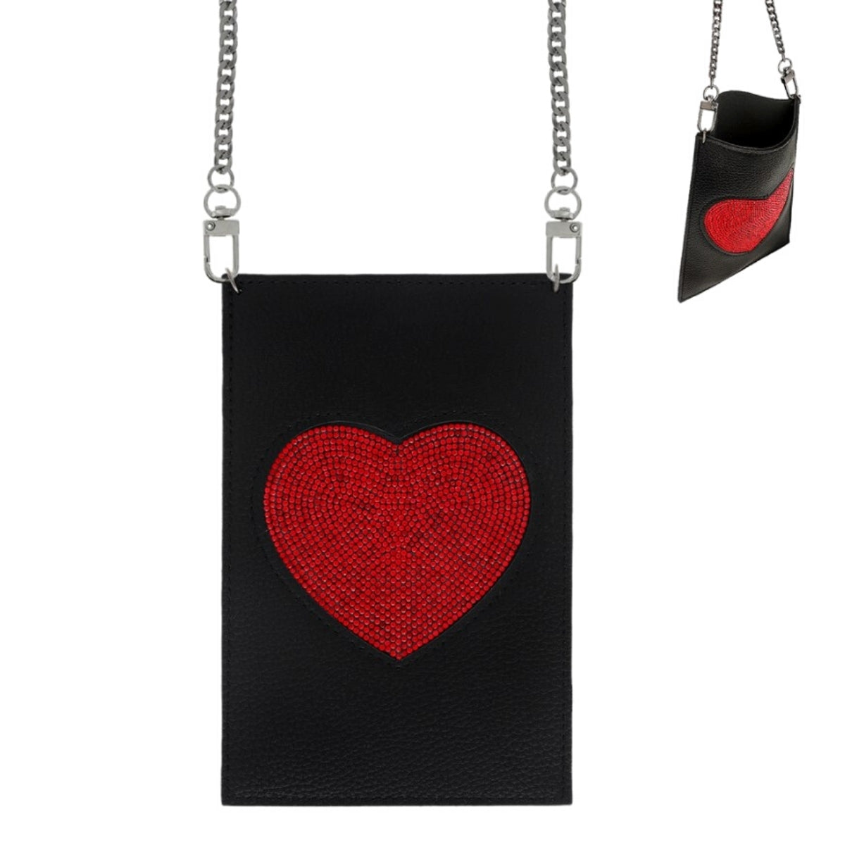 Red Heart Cellphone Pocket