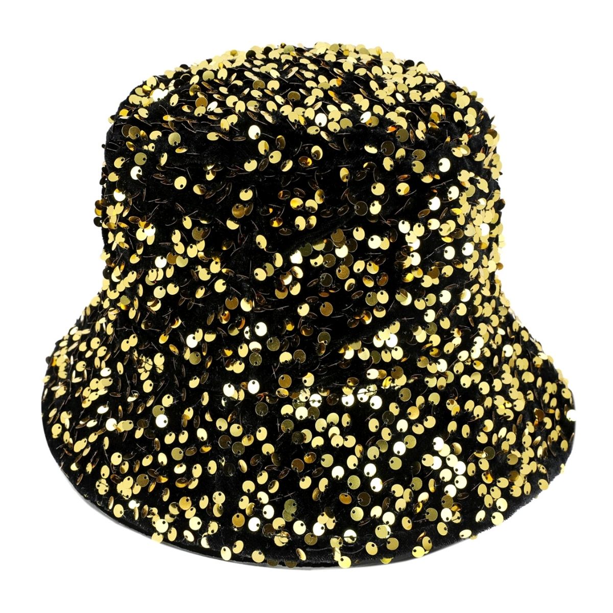 Gold Sequin Sparkle Bucket Hat
