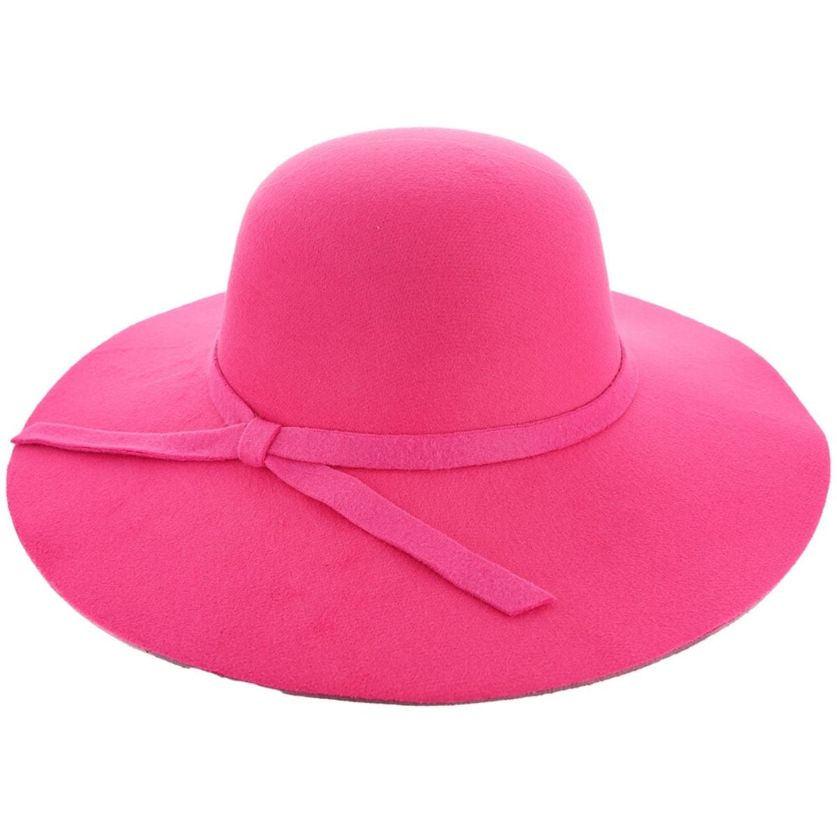 Fuchsia Wide Brim Floppy Fedora