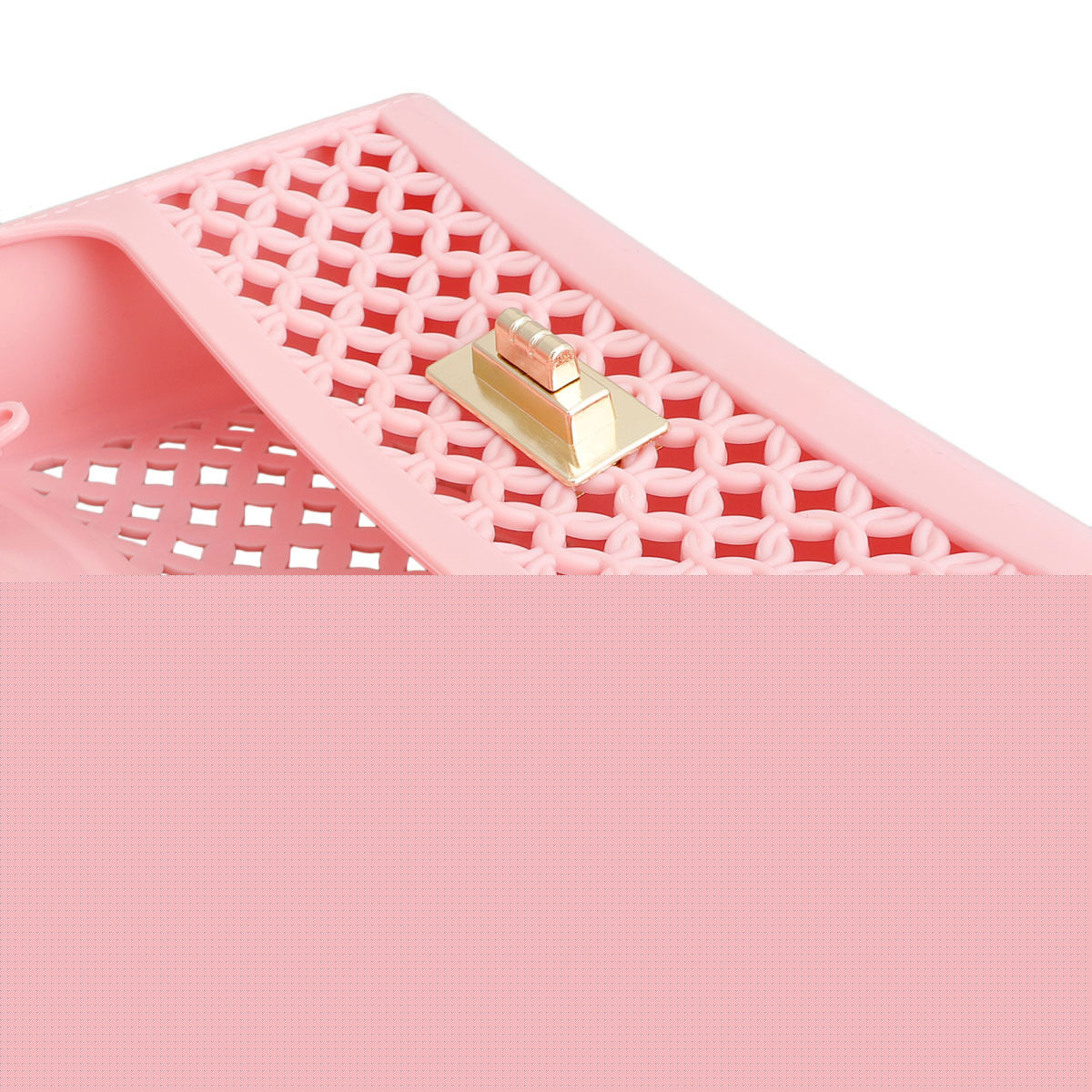 Pink Jelly Top Handle Mini Crossbody