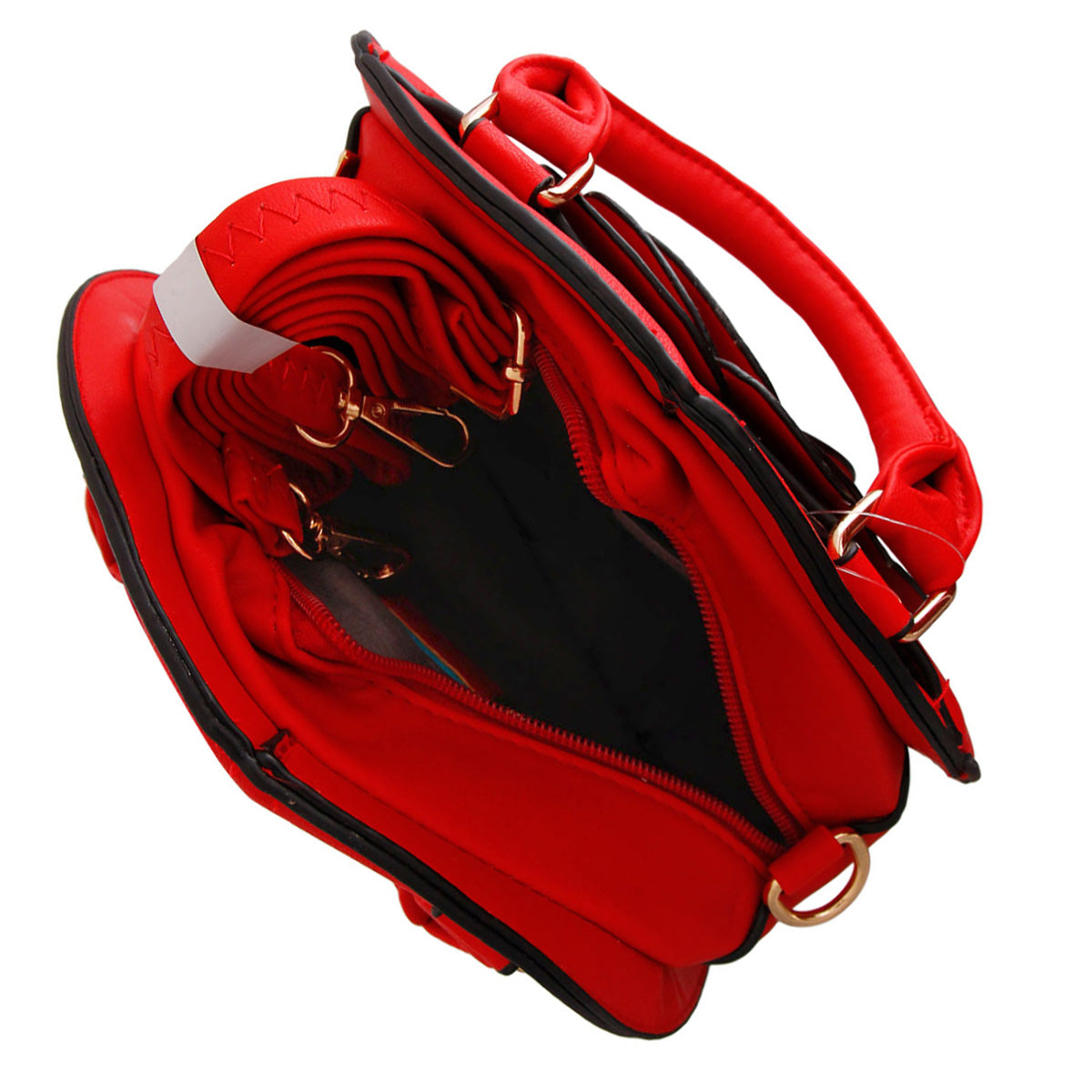 Red Rose Rounded Handbag