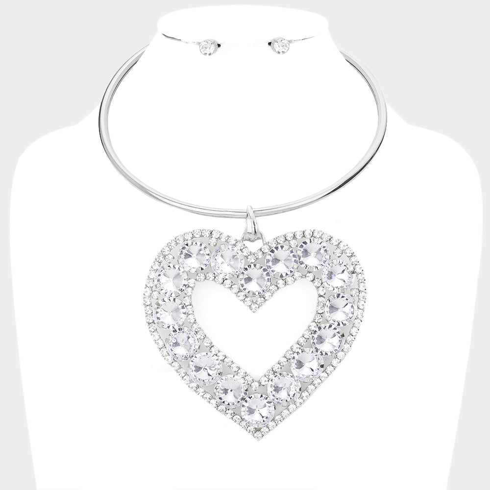 Heartstring choker set