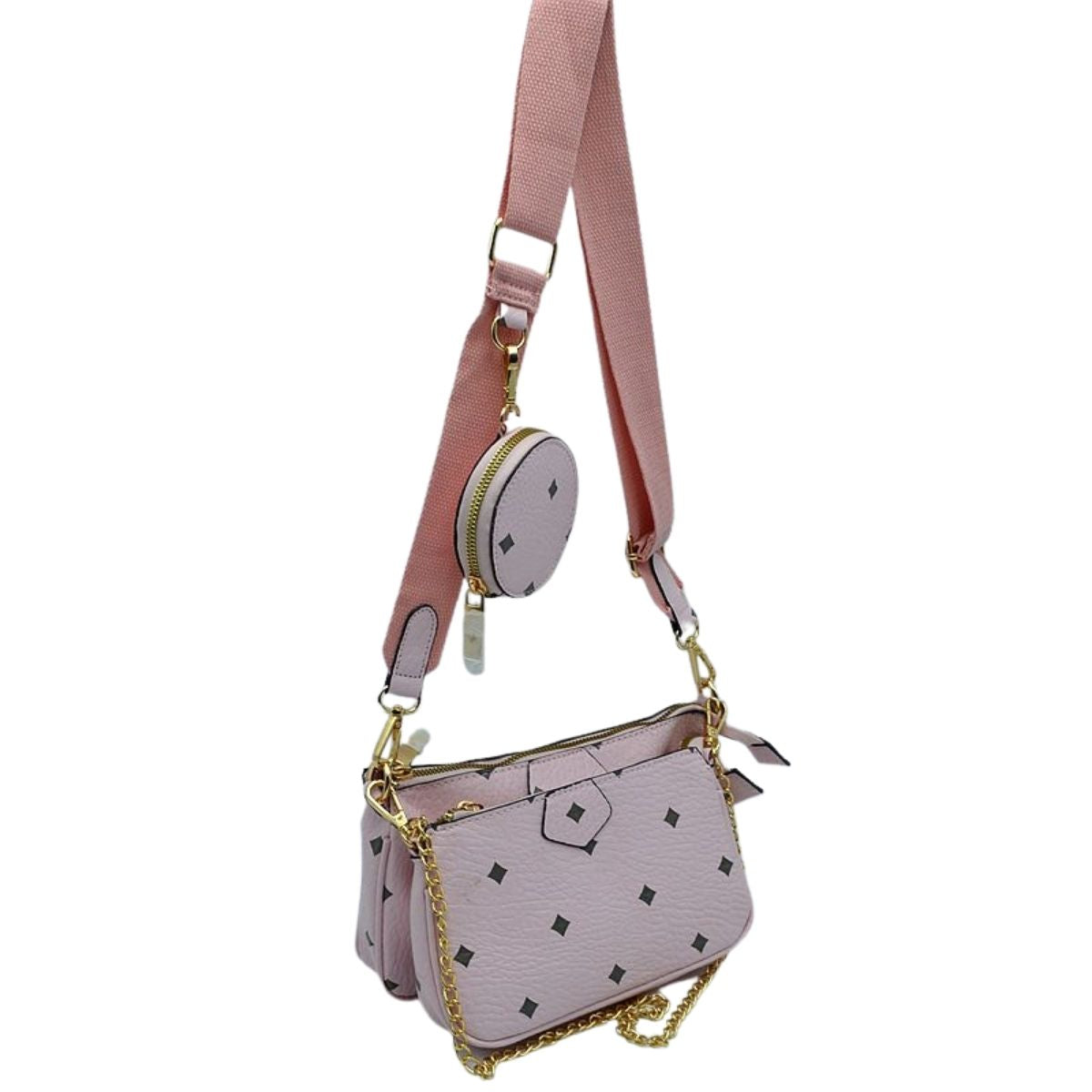 Pink Designer Dupe Pochette Set