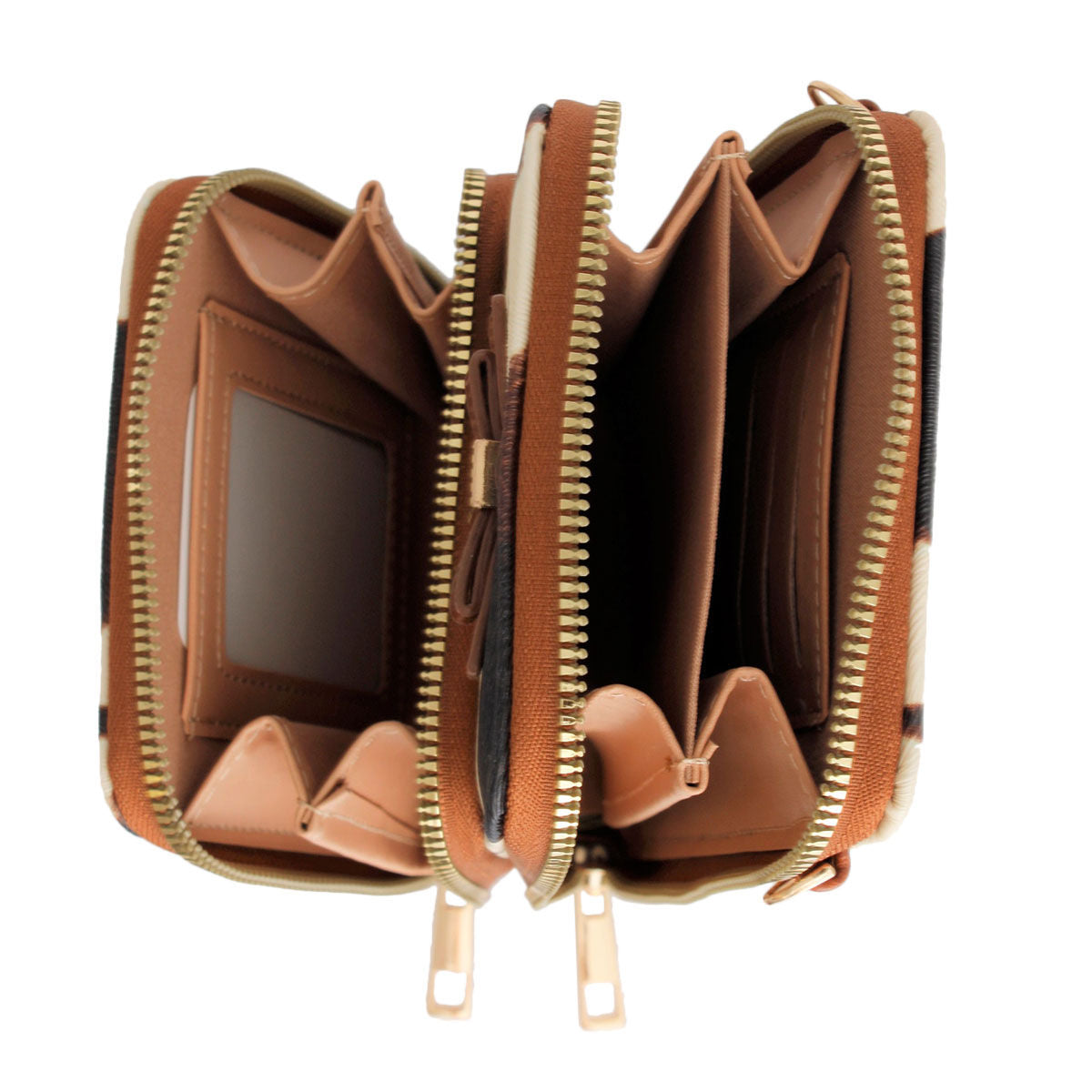 Cow Triple Pocket Mobile Crossbody