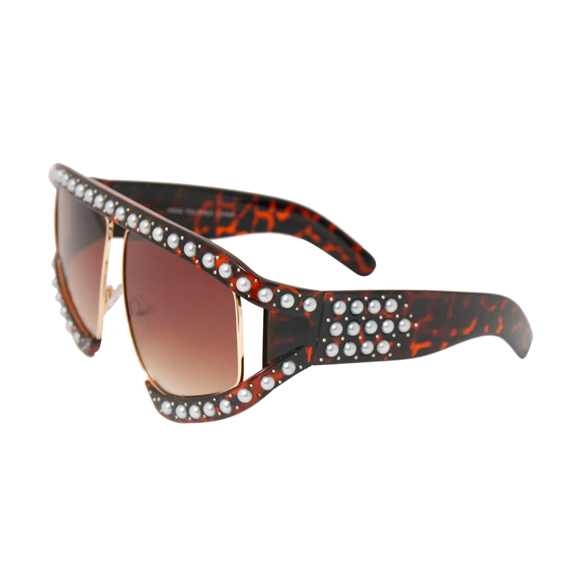 Tortoiseshell and Pearl Sunglasses