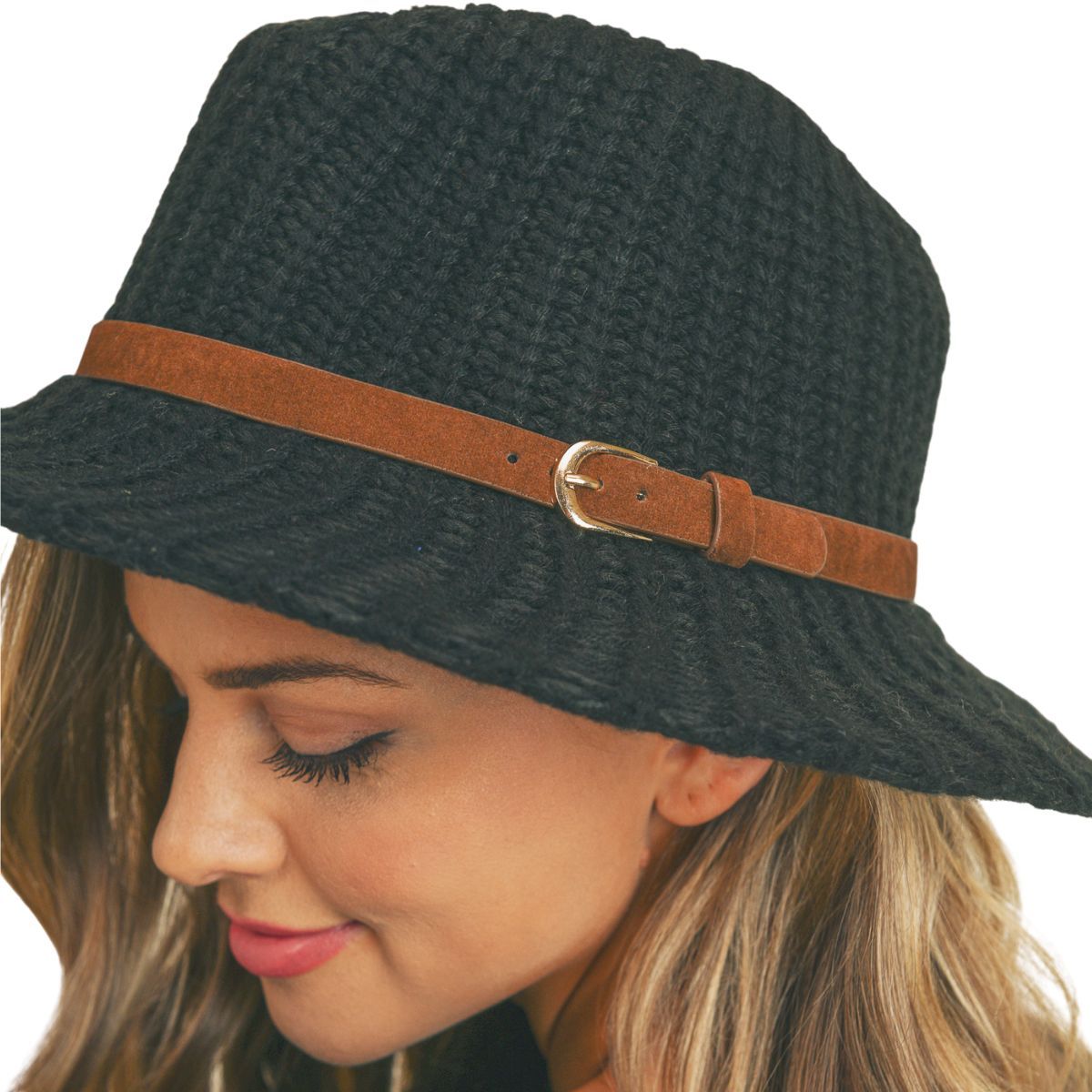 Black Knit Panama