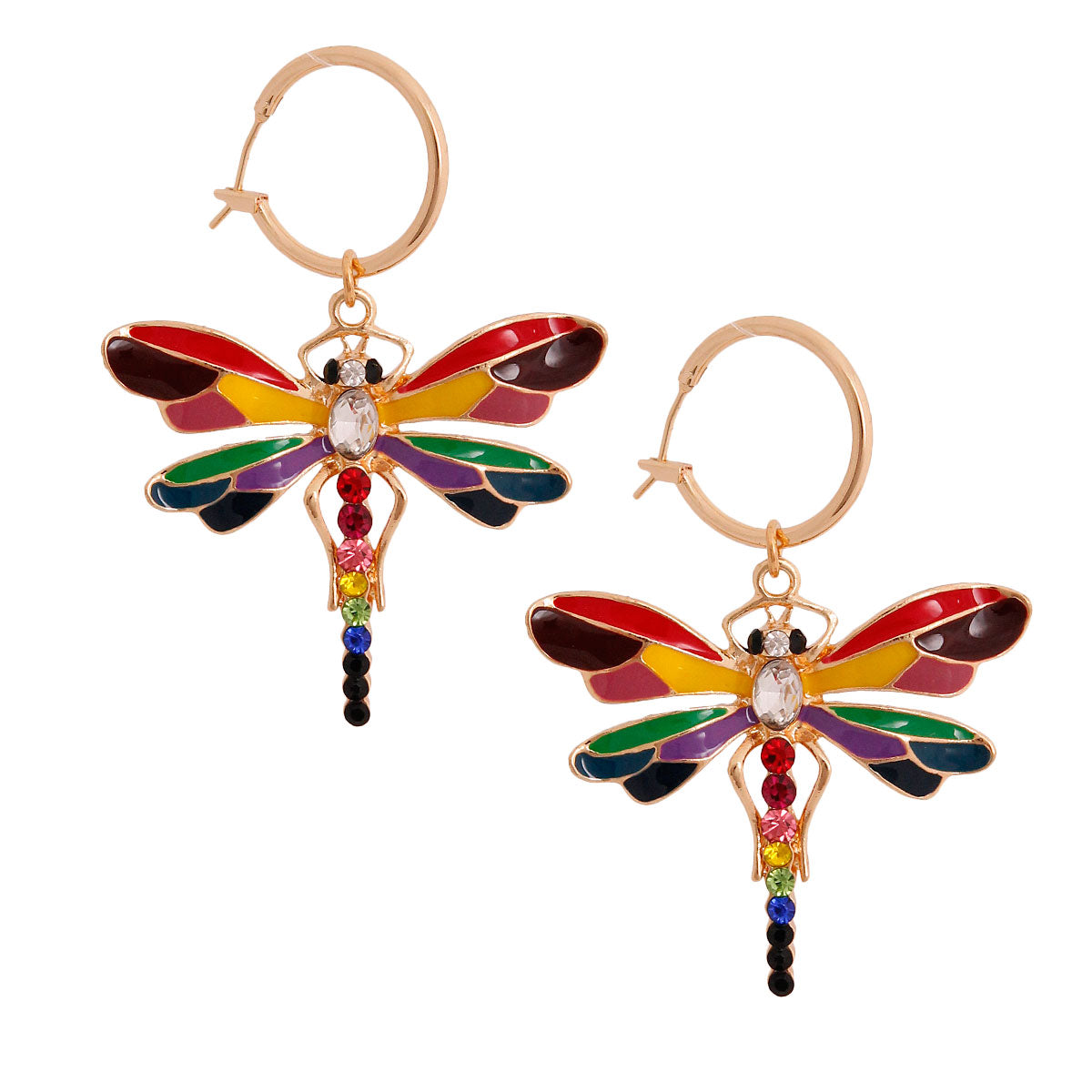 Rainbow Dragon Fly Baby Hoops