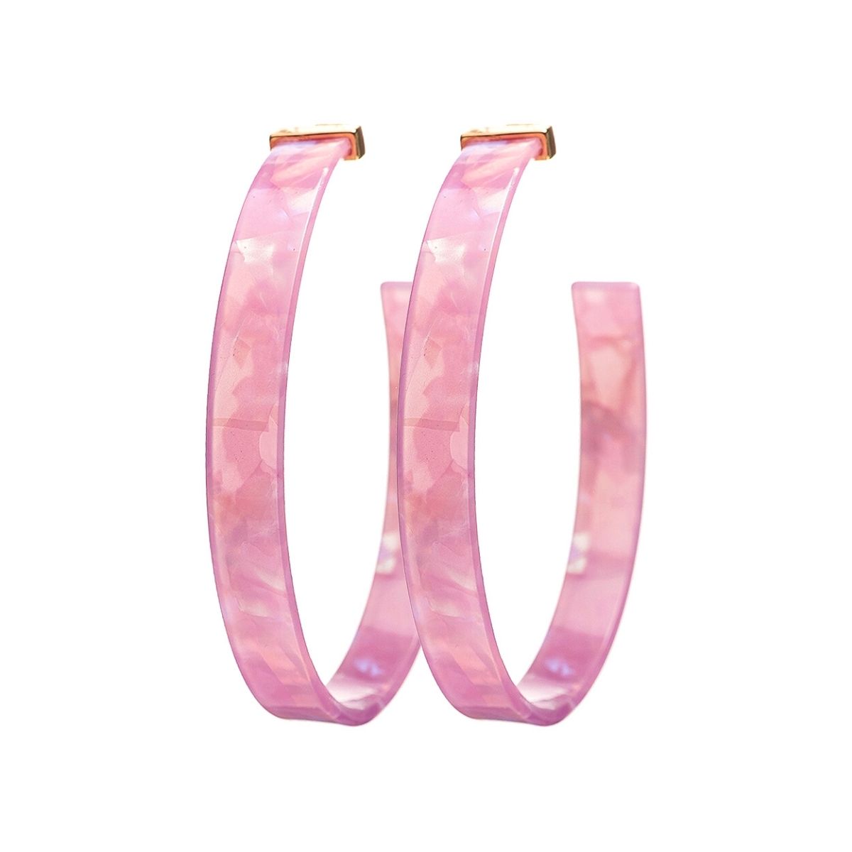 Lavendar Acrylic Hoops