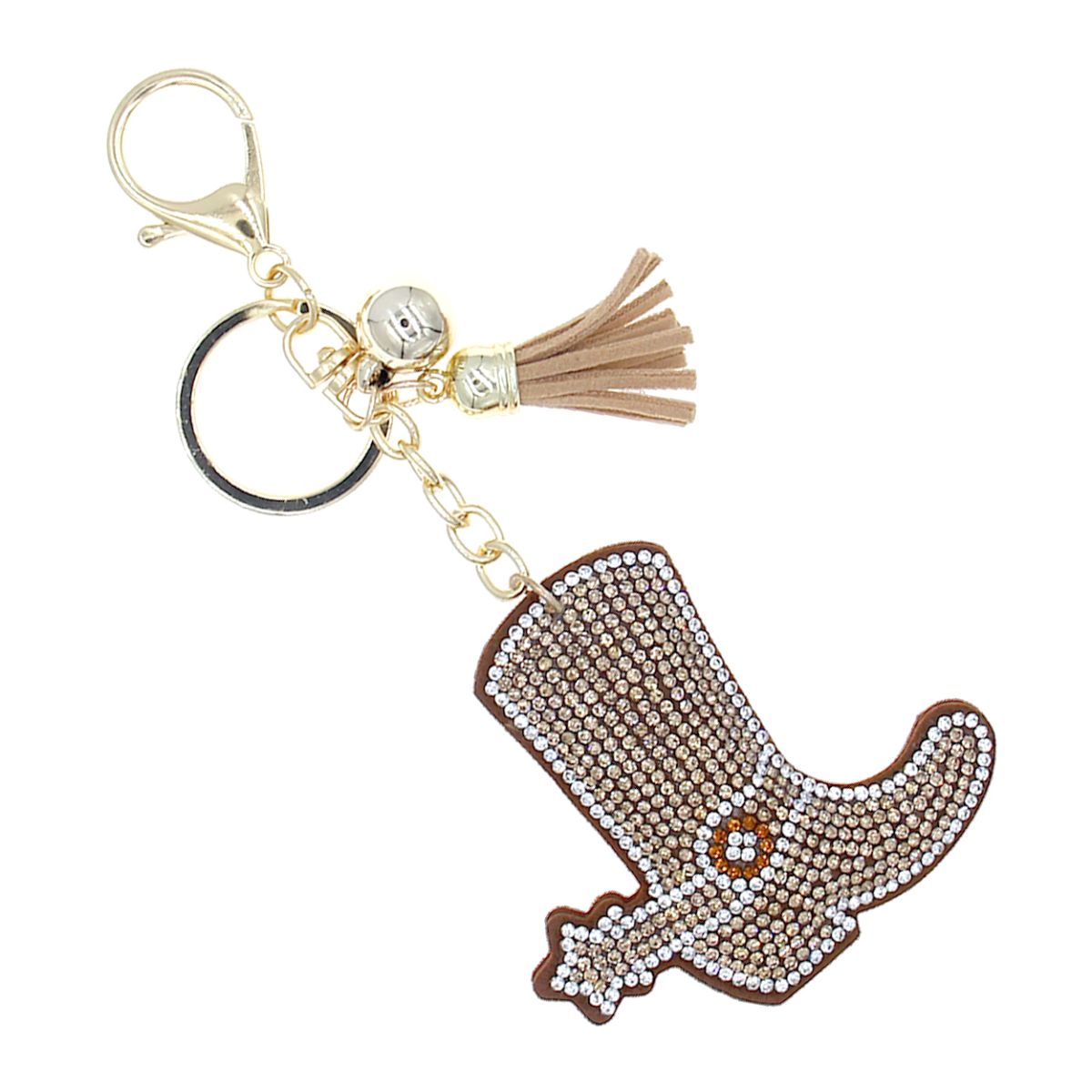 Cowboy Boot Keychain Bag Charm