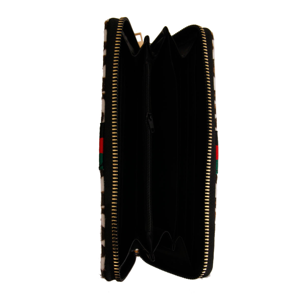 Black and White Fur Designer Wallet