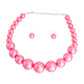 Pink Graduated Bubble Gum Pearls