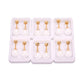 Gold Stainless Steel Stud 6 Pack