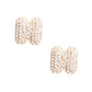 Letter N Rhinestone Studs