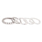 White Pearl and Glass Beads Bracelets