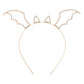Gold Bat Ear Wings Headband