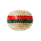 Multicolored Pave Rhinestone Dome Cocktail Ring