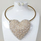 Hearted choker set