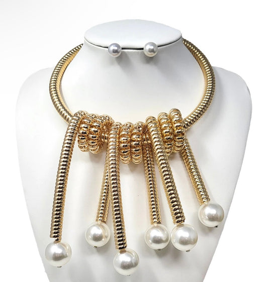 Pearl On Point Set | gold