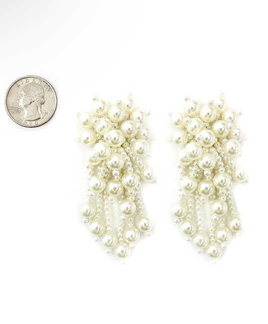 Pearl Cluster earrings