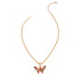 Red and Green Flutter Mini Butterfly Necklace