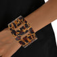 Cuff Jungle Chic Leopard Print Art Deco Bracelet