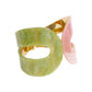 AKA Marbled Pink Green Hinge Cuff Bracelet