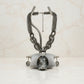 Pendant Black Oval Crystal Hematite Chain Necklace