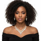 Collar Dramatic Gold Oval Aurbo Crystal Necklace