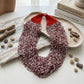 DST Mixed Deep Red White 100 Strand Bead Necklace
