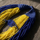 SGRHO Colorblock Blue Yellow 100 Strand Necklace