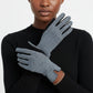 Blue Navy Cross Wavy Touchscreen Winter Gloves