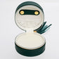 Green Travel Round Jewelry Box Organizer for Women