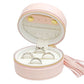 Pink Travel Round Jewelry Box Organizer for Women