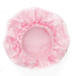 Bonnet Light Pink Satin Wide Edge Double Layer
