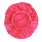 Bonnet Hot Pink Gold Satin Wide Edge Braid Women