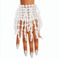 Bracelet White Pearl Fringe Stretchy for Women