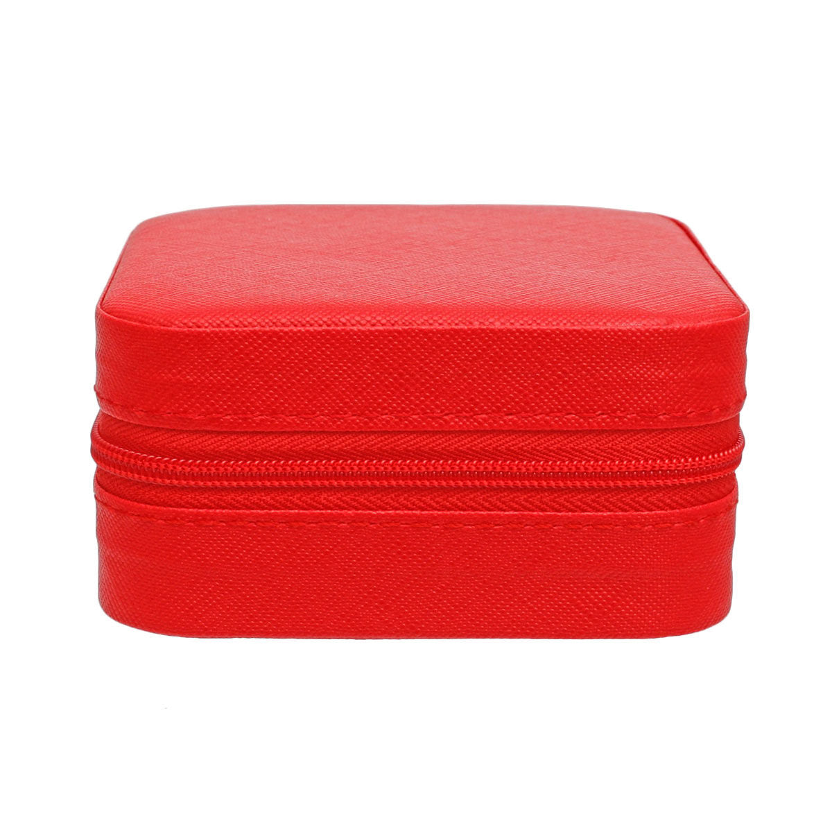 Red Travel Square Jewelry Box Organizer for Women