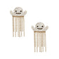 Fringe Gold Spooky Sparkle Ghost Chain Earrings