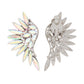 Clip On Aurora Borealis Wing Earrings for Women