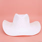 Cowboy Hat White Rhinestone Cowgirl Fashion Hat
