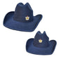 Cowboy Hat Navy Felt Western Fashion Hat