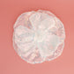 XL Flower White Sequin Hair Clip Headband Brooch